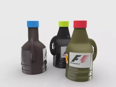 F1 oil Bottle Free 3D model