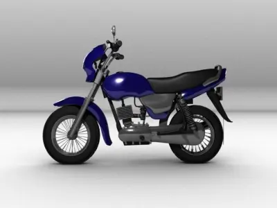Tvs Victor Bike Low-poly 3D model