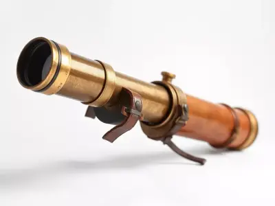 Antique Brass Telescope model pack Low-poly 3D model