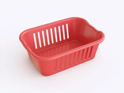 Plastic crate 01 3D model