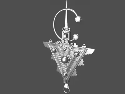 Moroccan Antique Jewelry 3D Model 3D model