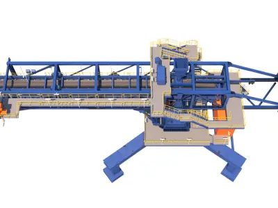3d shiploader construction machine 3D model
