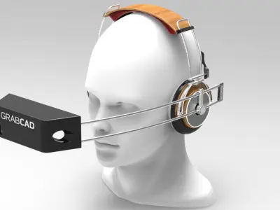 iTheater virtual reality headset Free 3D model