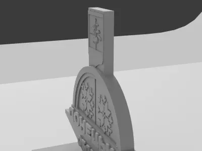 Stele to Donetsk region 3D print model