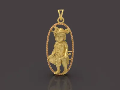 Gopal Pendant - 0094 3D print model