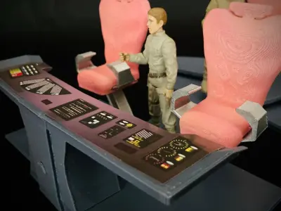USS Grissom Bridge Control Center Console - The Search for Spock 3D print model