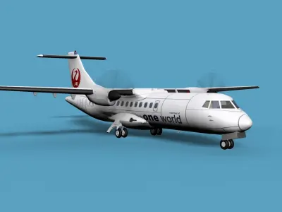 ATR  ATR-42-500 Hokkaido Air System HAC 3D model