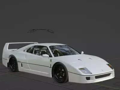 Ferrari F40 Free 3D model