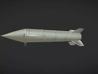 military rocket or missile 3D model