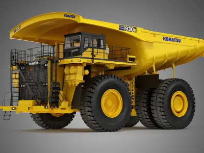 Komatsu 930 E-5 Mining Dump Truck 3D model