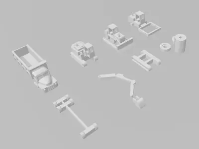 Heavy Duty Truck Vehicle by Outland Models 3D Printable 3D print model
