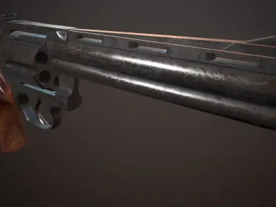 Colt Python Low-poly 3D model purchase