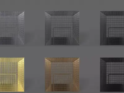 PBR Small Cage 3 Low-poly 3D model