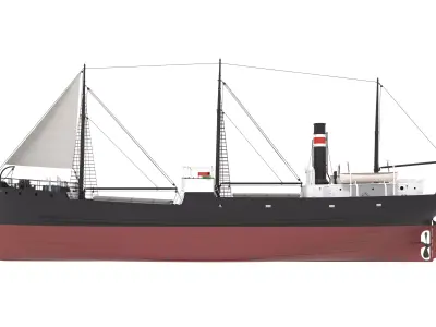 Steam Coaster 3D model