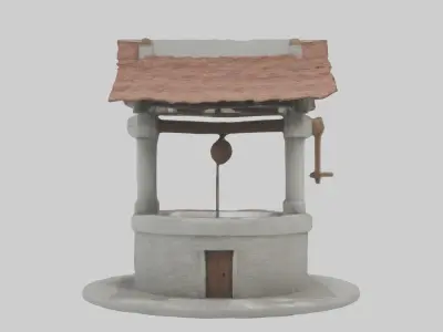 Well Model Low-poly 3D model buy