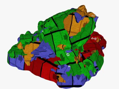 gold frog 3D print model