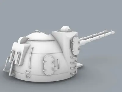 Naval Artillery and Torpedo Systems PM - 4 Weapon Models 3D print model