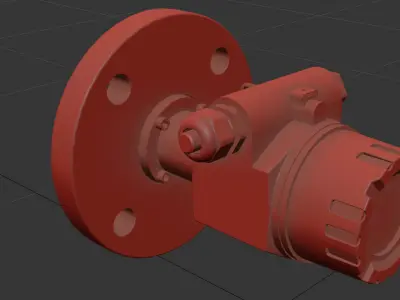 3D model of Absolute Gauge Pressure Cerabar PMC51 Endress Hauser Free low-poly 3D model