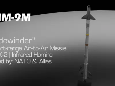 Air-to-Air Missile Pack 3D model