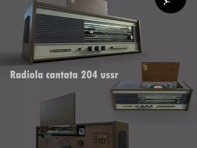 Radiola Cantata204 USSR Free 3D model