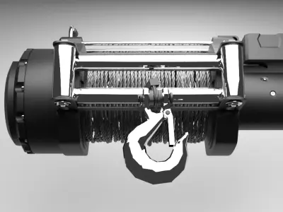 off road winch 3D print model