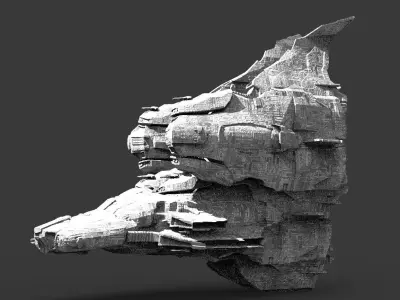 Moon Ship Trecker4 3D model