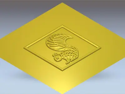 Squirrel Design - Squirrel Impression - Shot Plate  3D print model