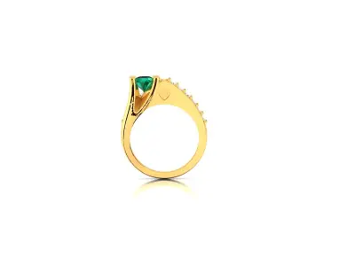 Women ring 3dm Render details 3D print model