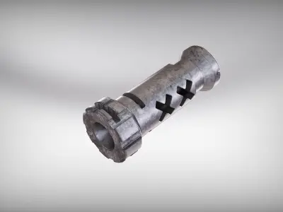muzzle brake vol8 3D model