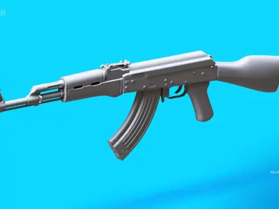 AK-47  Rifle 3D model