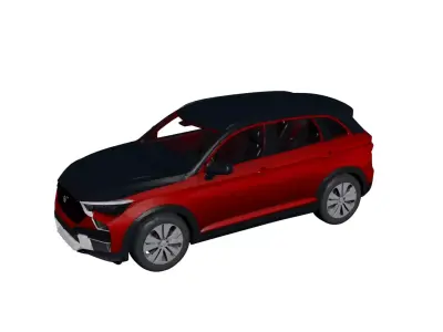Generic SUV Vehicle Neutral Contemporary SUV Asset 03 3D model