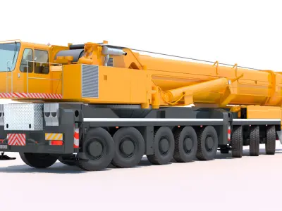 Mobile Crane Liebherr LTM 1500 3D model