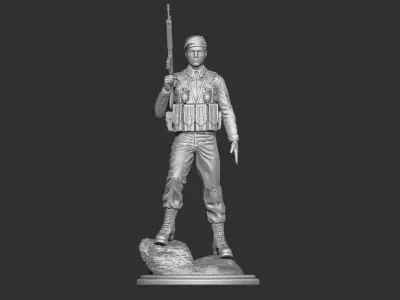 Commando Statue 3D print model