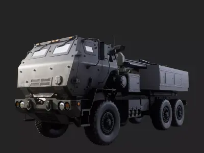 Himars LOW Poly Low-poly 3D model