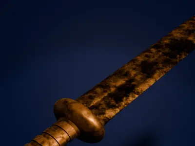 Roman bronze sword Free low-poly 3D model