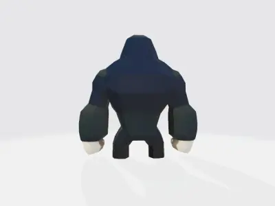 Lowpoly gorilla Low-poly 3D model purchase