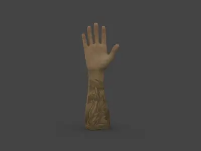 HAND-013 Right Hand Low-poly 3D model