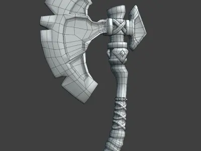 Game Ready Axe Model Low-poly 3D model