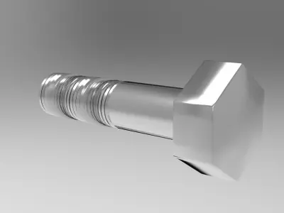 Bolt only 3D model