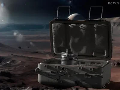  Apollo Sample Canister Housed in Protect Case 