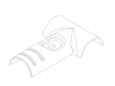 PIPE FITTINGS-PIPE VERTICAL CONNECTION 3D model