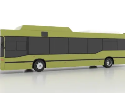 Mercedes-Benz O405N2U CNG Low Low-poly 3D model