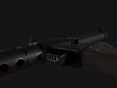 Sten Submachine Gun Low-poly 3D model purchase