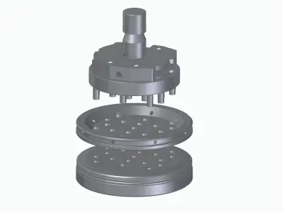 EURO Perforation Cluster Tool for Trumpf 3D model
