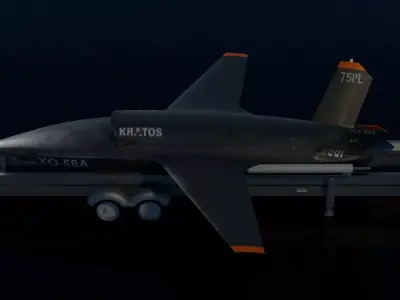 Kratos XQ-58 Valkyrie Low-poly 3D model