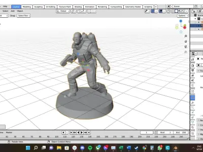 Heatwave figure of soldier on shelf 3D print model