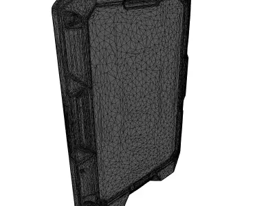 SciFi Data Pad with Cracked Screen 3D model