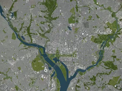  Washington - city and surrounding area 