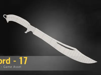 Sword-17 Low-poly 3D model