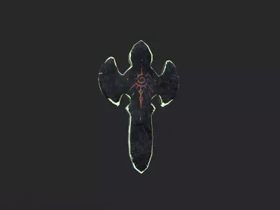 Stylized Floating Runes Multiple Asset Low-poly 3D model
